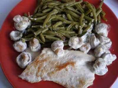 Escalope de dinde à la crème