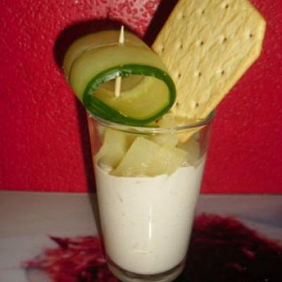 Mousse de thon et concassé d'ananas
