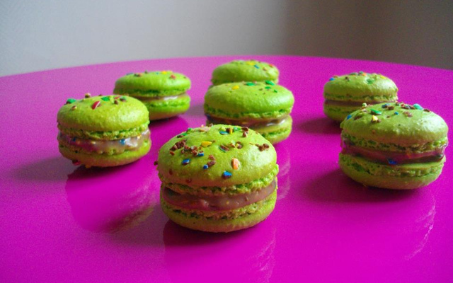 Macarons aux m&m's