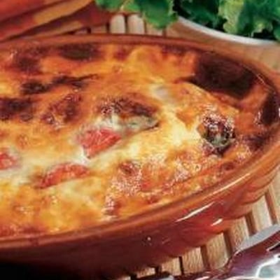 Clafoutis de tomates cerises