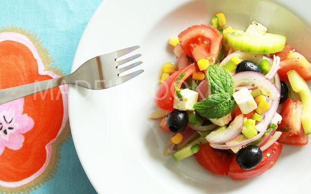 Salade grecque rapide