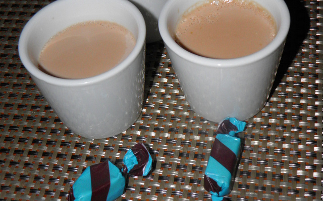 Panacotta menthe et chocolat