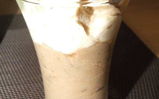 Verrines à la crème d'aubergine