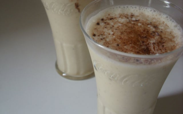 Milk shake à la banane et à la vanille