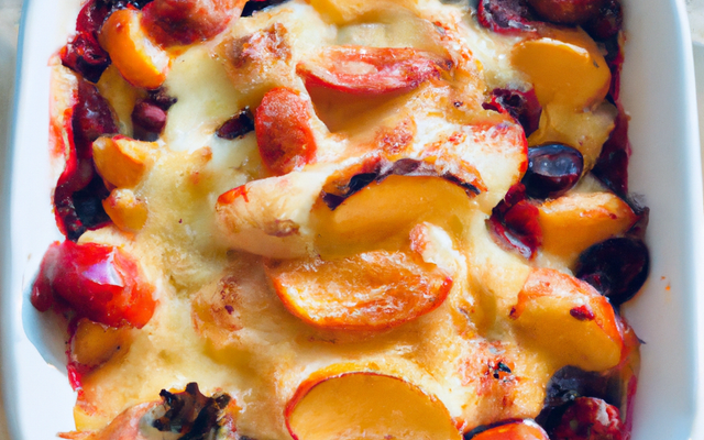 Méli-Mélo de fruits en gratin