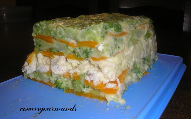 Terrine de brocolis au lait de coco
