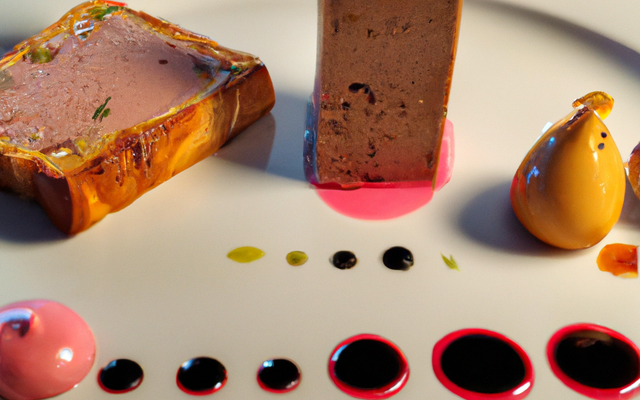 Terrine de biche et foie gras et sa compotée d'airelles