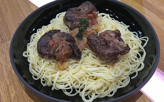 Saltimboccas de bœuf à l’échalote