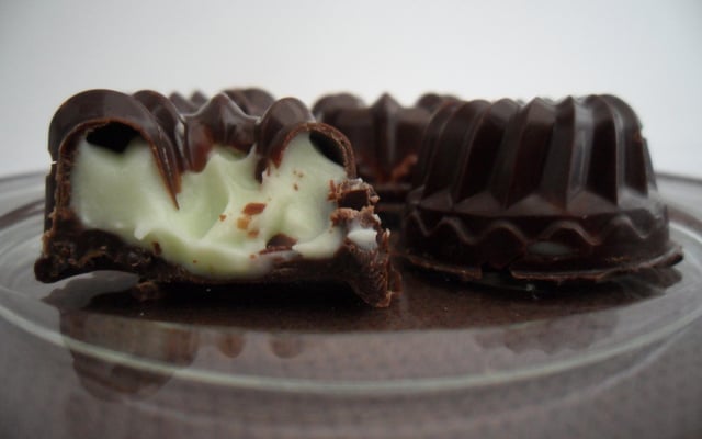 Chocolats ganache à la menthe
