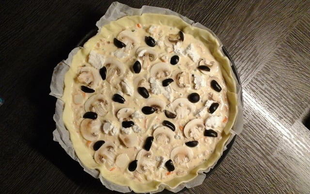 Quiche au thon et surimi