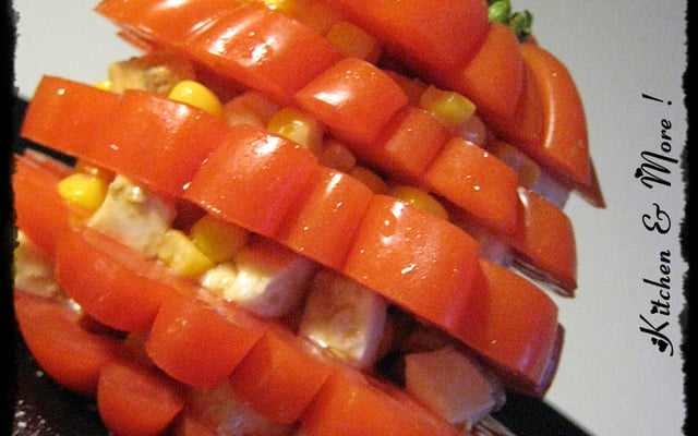 Mille-feuilles tomates mozarella
