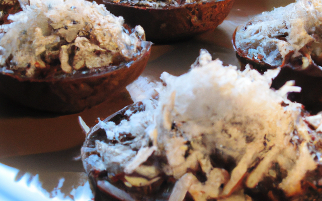 Coupelles de noix de coco au chocolat
