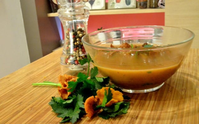 Sauce giroles et vin blanc