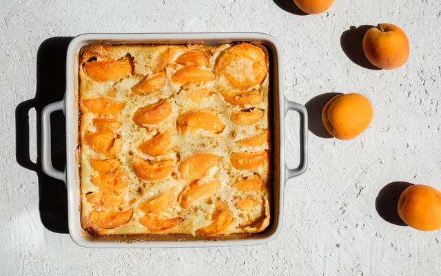 Clafoutis aux abricots savoureux