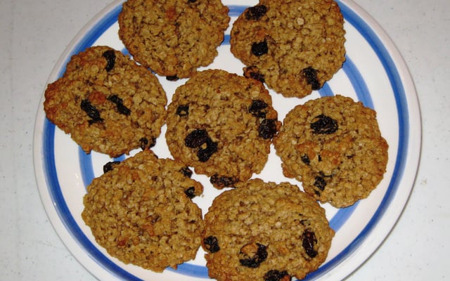 Cookies aux raisins et à la cannelle