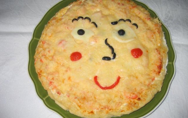 Pizza au saumon fumé rapide