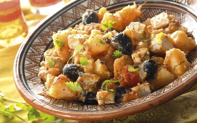 Tajine de tofu aux olives