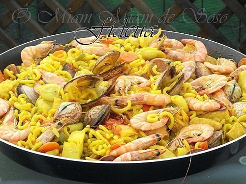 Fideua ou la paella aux pâtes