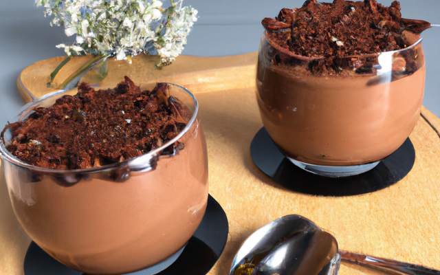 Mousse craquante au chocolat