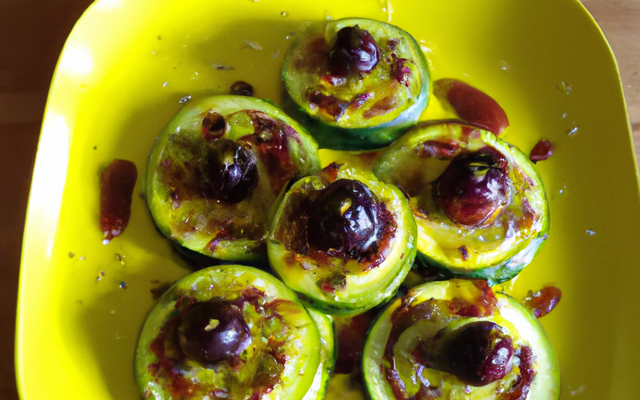 Courgettes rondes à la moutarde de cassis