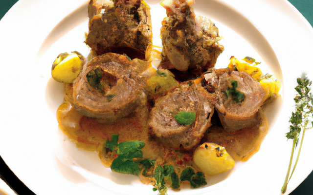 Agneau doré à l'ail