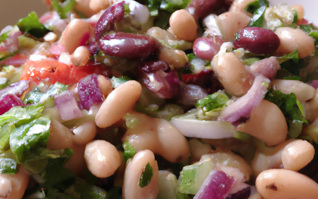 Salade tiède de fèves fraîches