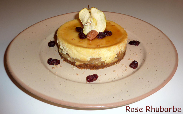 Cheesecake aux pommes caramélisées à l'érable