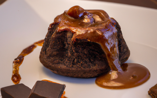 Fondant au chocolat caramel