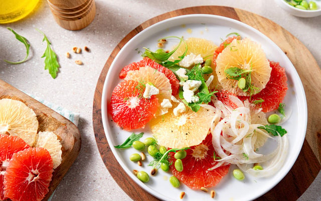 Carpaccio aux Pamplemousses