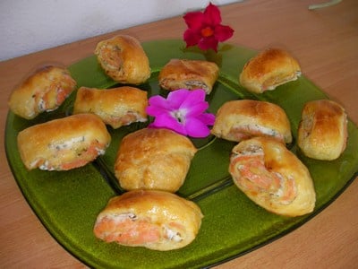 Feuilleté de saumon aux fines herbes