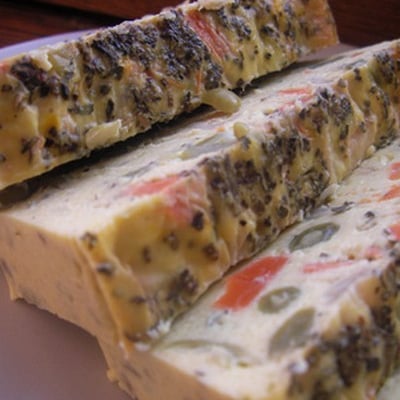 Terrine aux petits légumes et au basilic