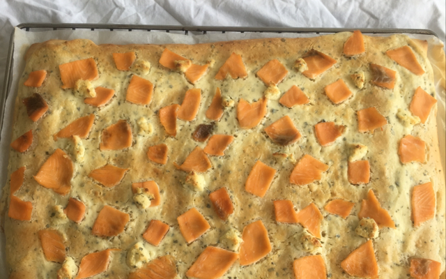 Pizza au saumon et Boursin