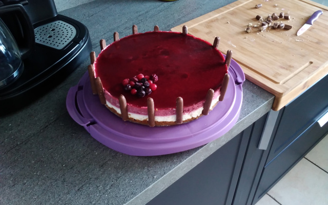 Bavarois citron et framboises