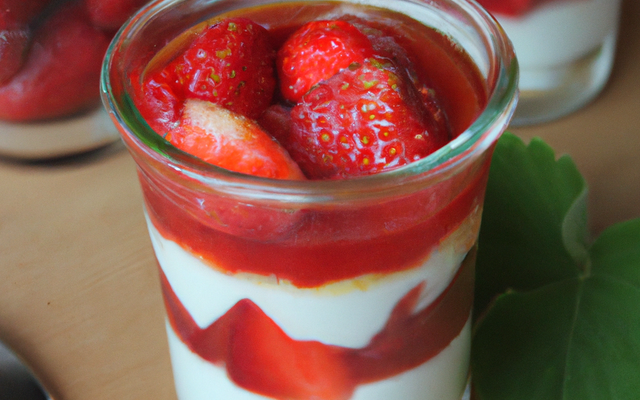 Verrine au fraise facile
