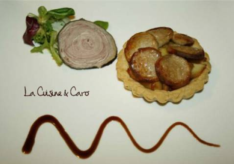 Tarte Pommes Boudin Blanc