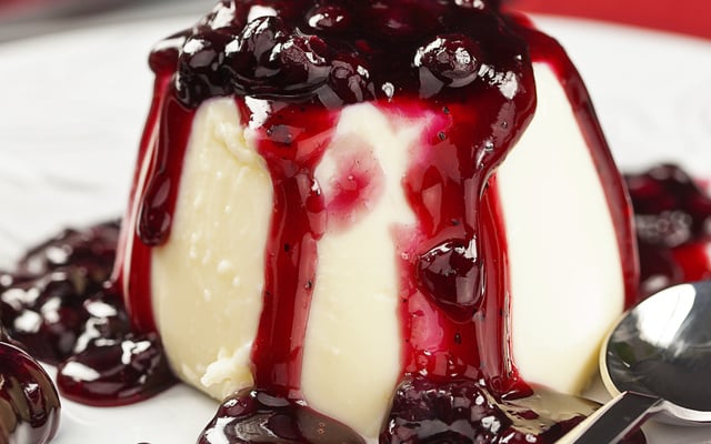 Panna Cotta aux cerises noires