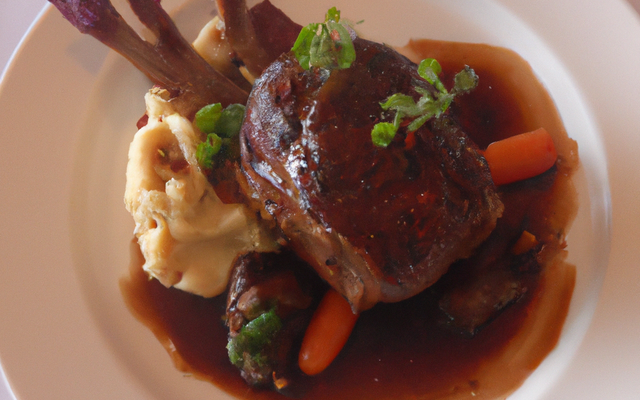 Carré d'agneau mariné au vin doux