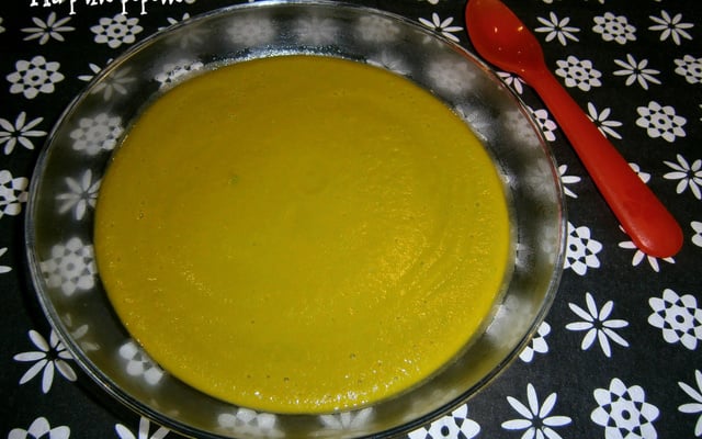 Purée petits pois et carottes