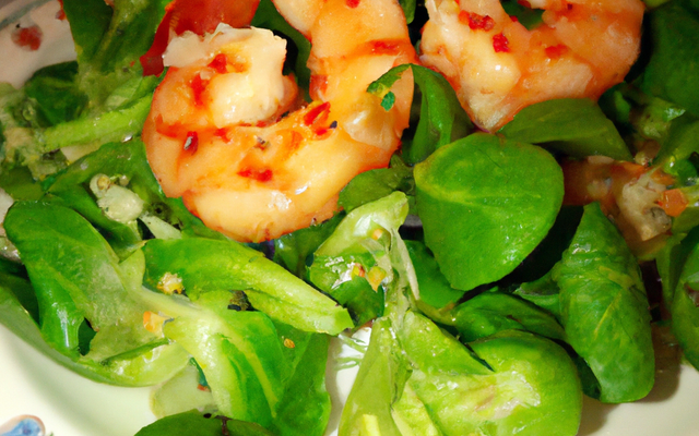 Salade de sarrasin aux crevettes