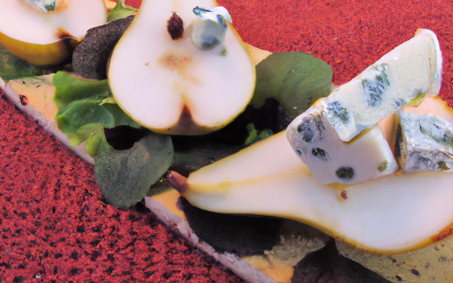 Marbré de roquefort et de poires facile