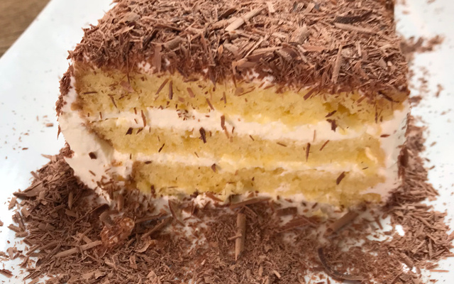 Cake anti-gaspi chantilly & chocolat