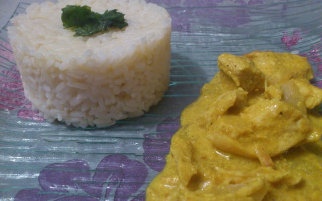 Curry de poulet au fromage blanc