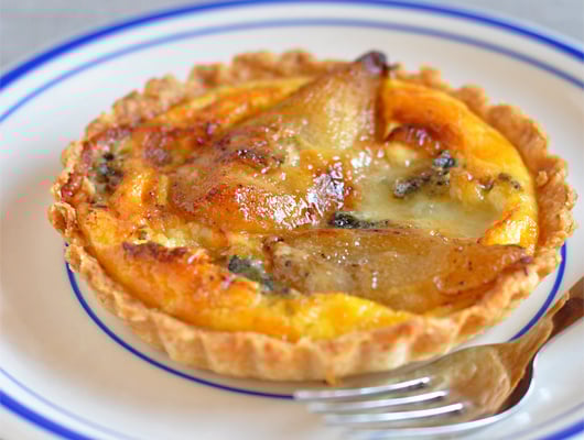 Tartelettes aux poires et roquefort Papillon