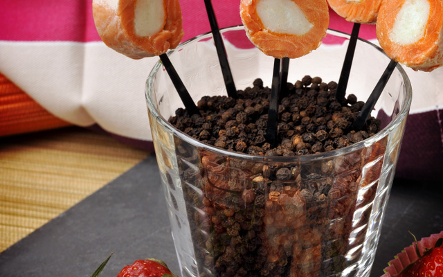 Sucettes surimi de colin d'alaska & saumon sauvage rose