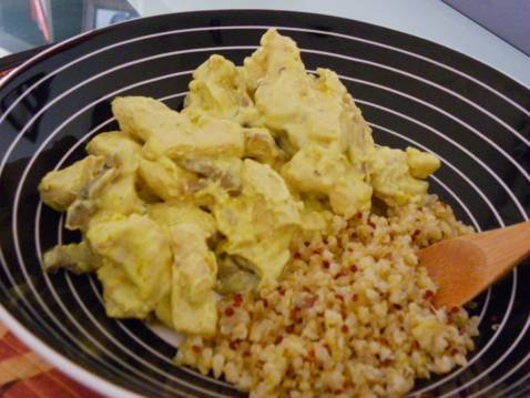 Poulet au curry rapide