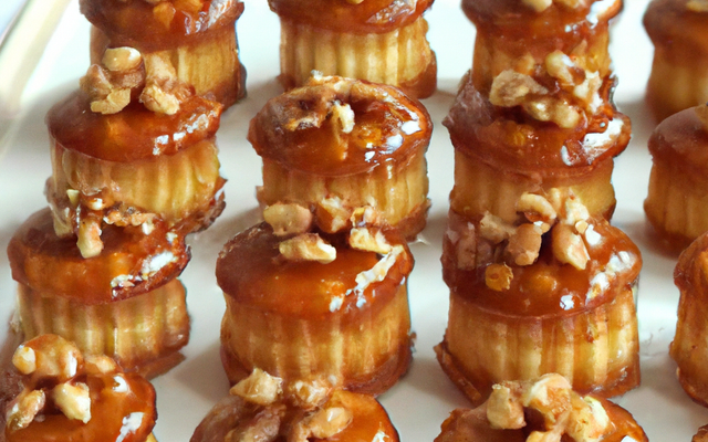 Mini-gâteaux au miel et noisettes