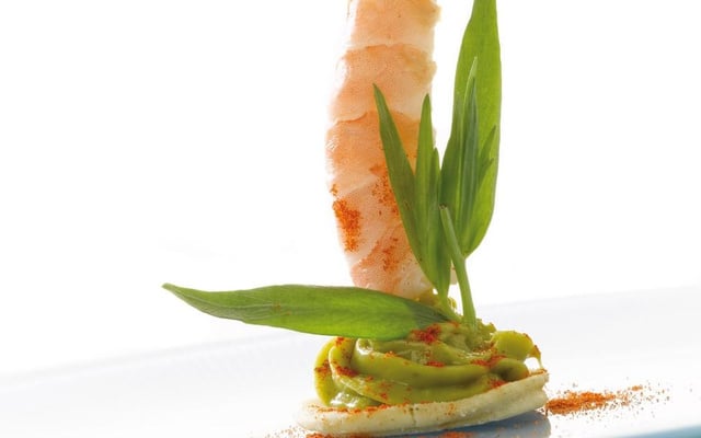 Sablé de livarot aux crevettes, Guacamole