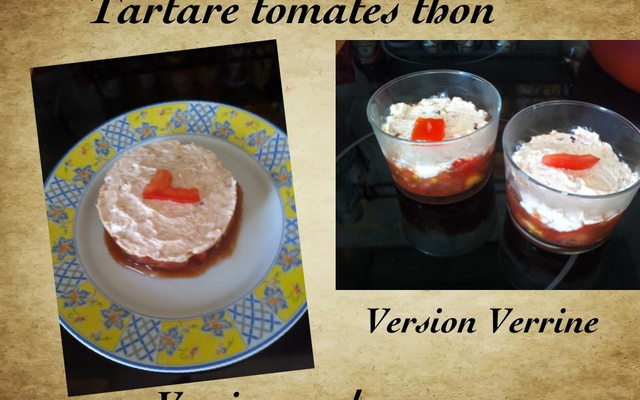 Tartare de tomate thon