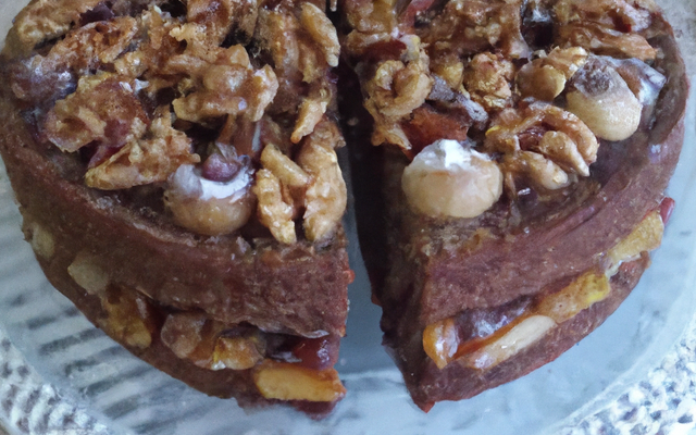 Gâteau noix/châtaignes à ma façon