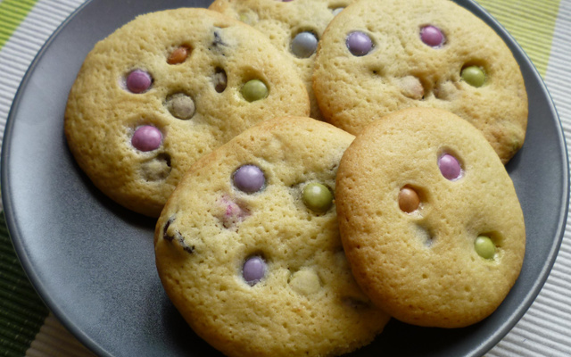 Cookies smarties raisin sec
